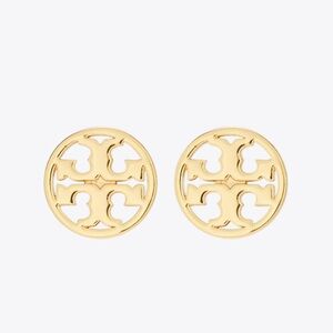 TORY BURCH Circle Logo Stud Earrings